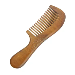 Sandalwood Handmade Small Wide-Tooth Hair Comb (1pc) – Detangling Comb